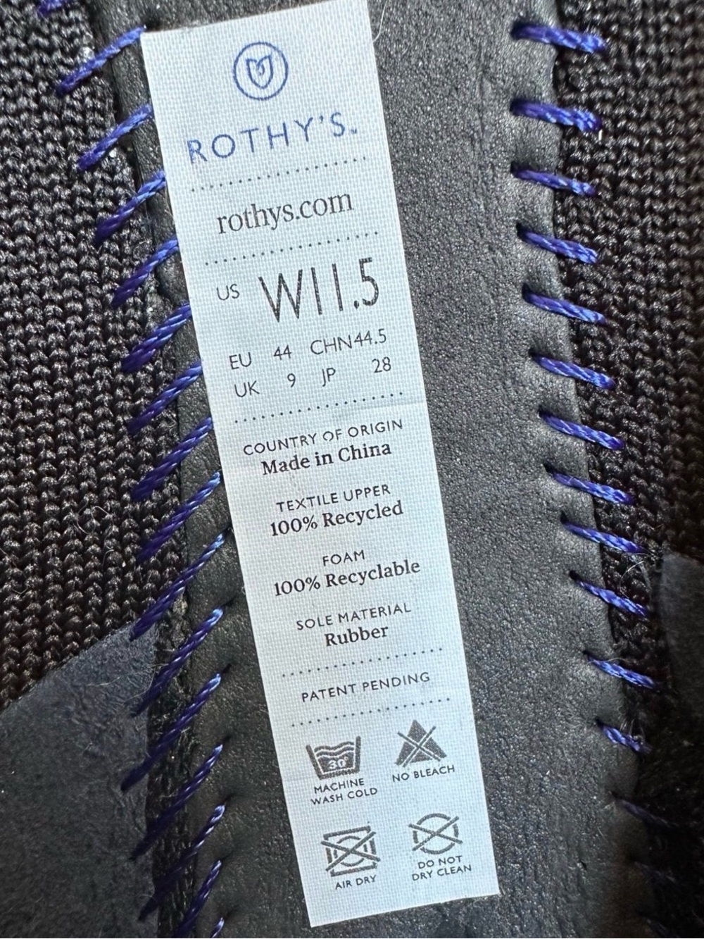 Rothy’s The Point Shoes Women’s 11.5 Black - Picture 6 of 7